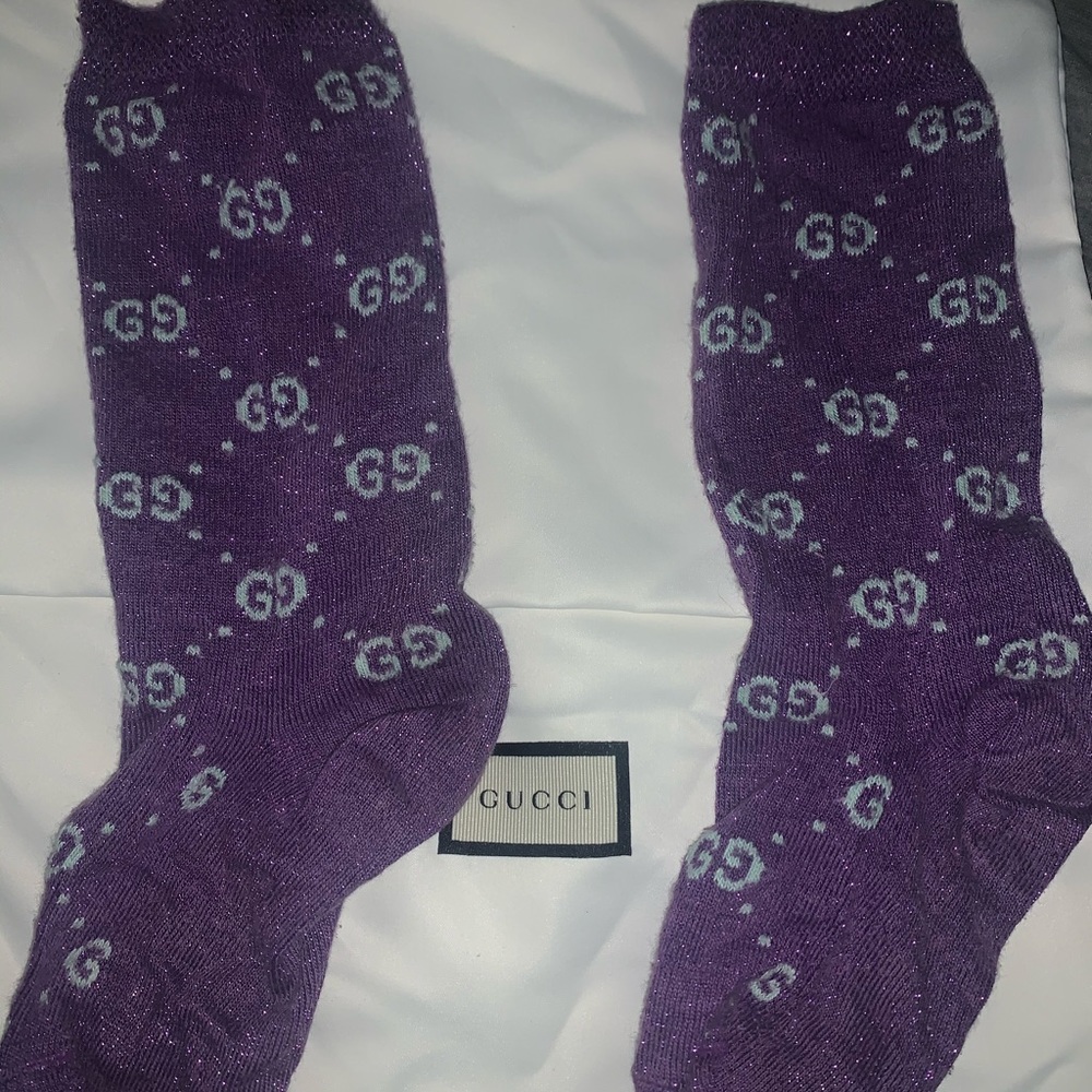 Gucci Purple Kids Socks - Picture 5 of 6